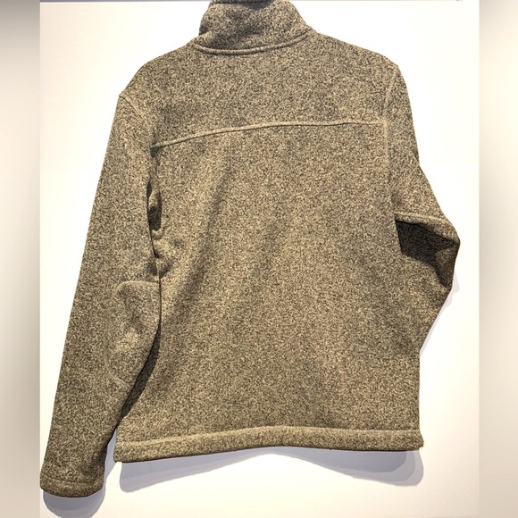 The North Face Gordon Lyons 1/4 Zip Men's Lg Sleeve Pullover beige Pepper Fleece - Picture 2 of 10